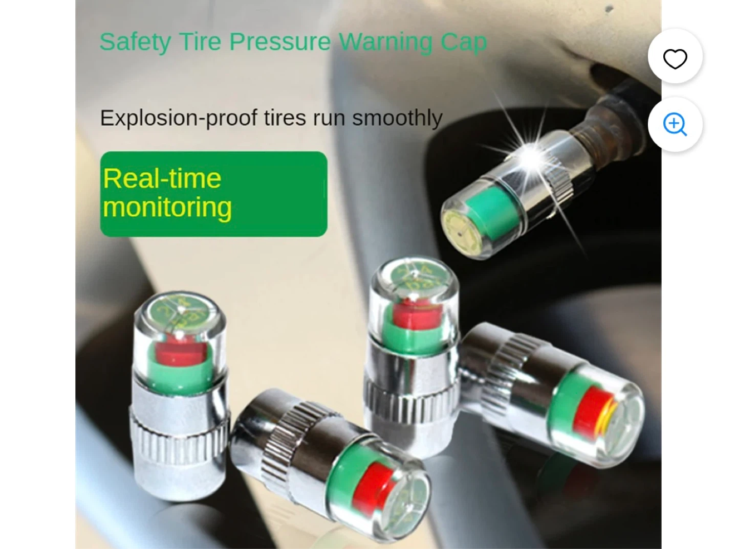 4x Air Alert Tire Valve Caps - photo 4