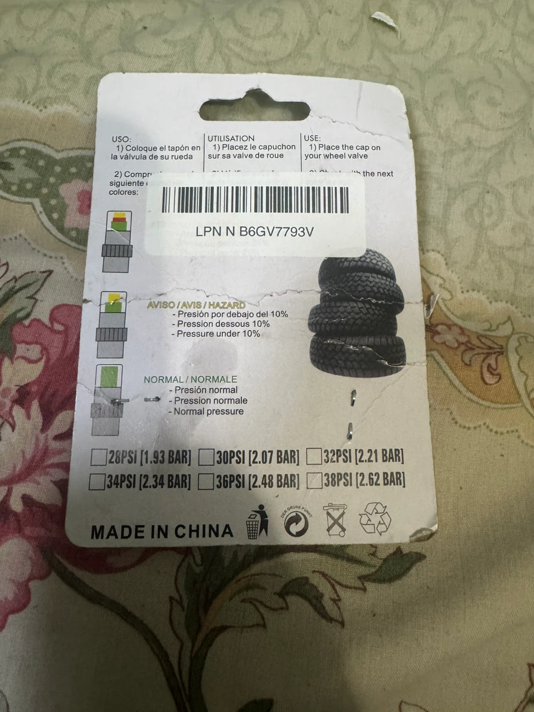 4x Air Alert Tire Valve Caps - photo 2
