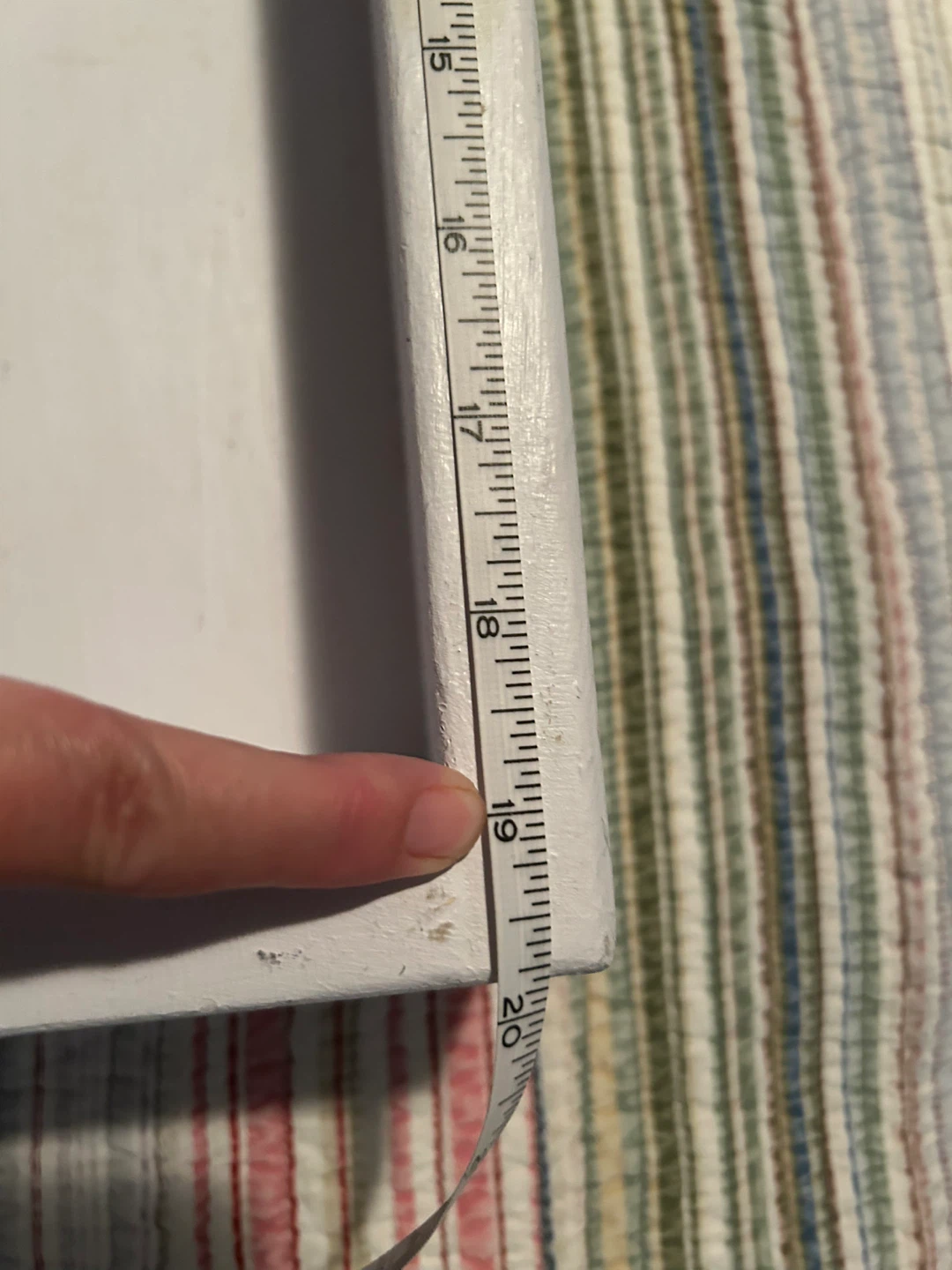 White Wooden Tray - photo 5