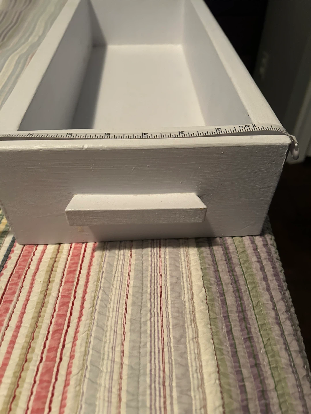 White Wooden Tray - photo 2