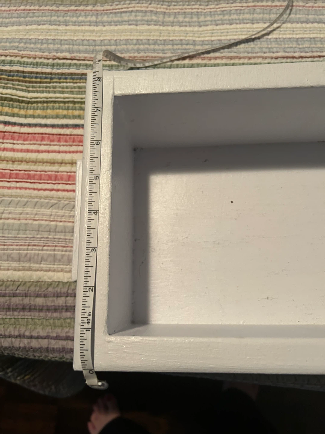 White Wooden Tray - photo 4