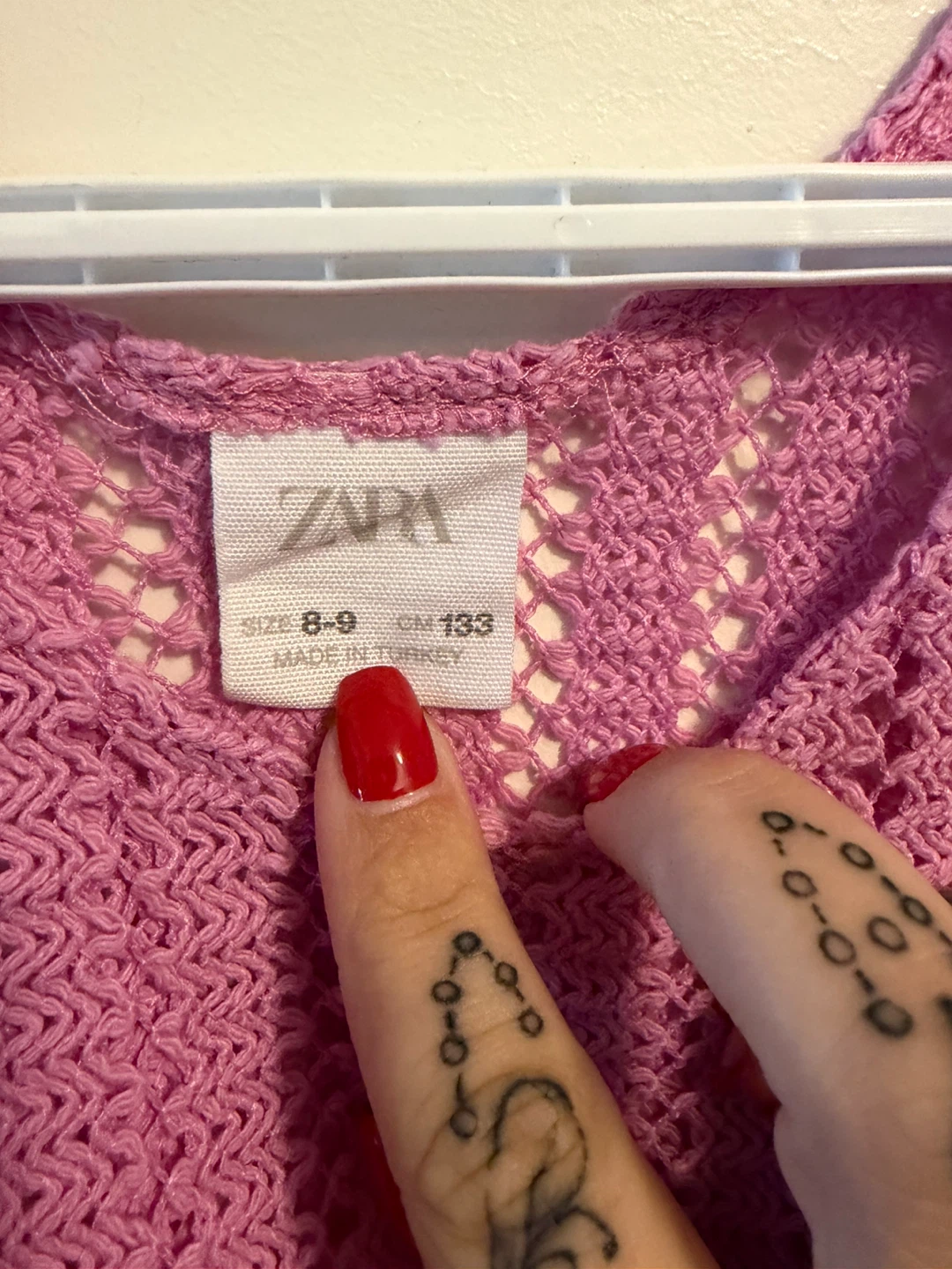 Girls Zara Pink Knit Tank Top - photo 2