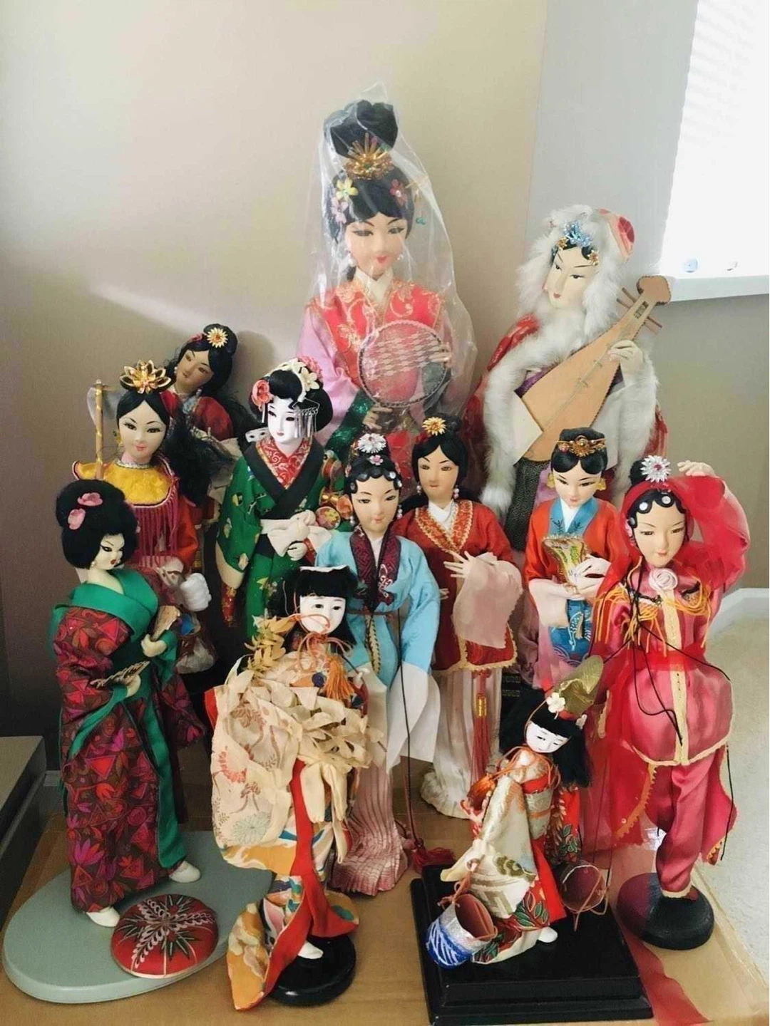 12 RARE Japanese ANTIQUE Dolls - photo 4
