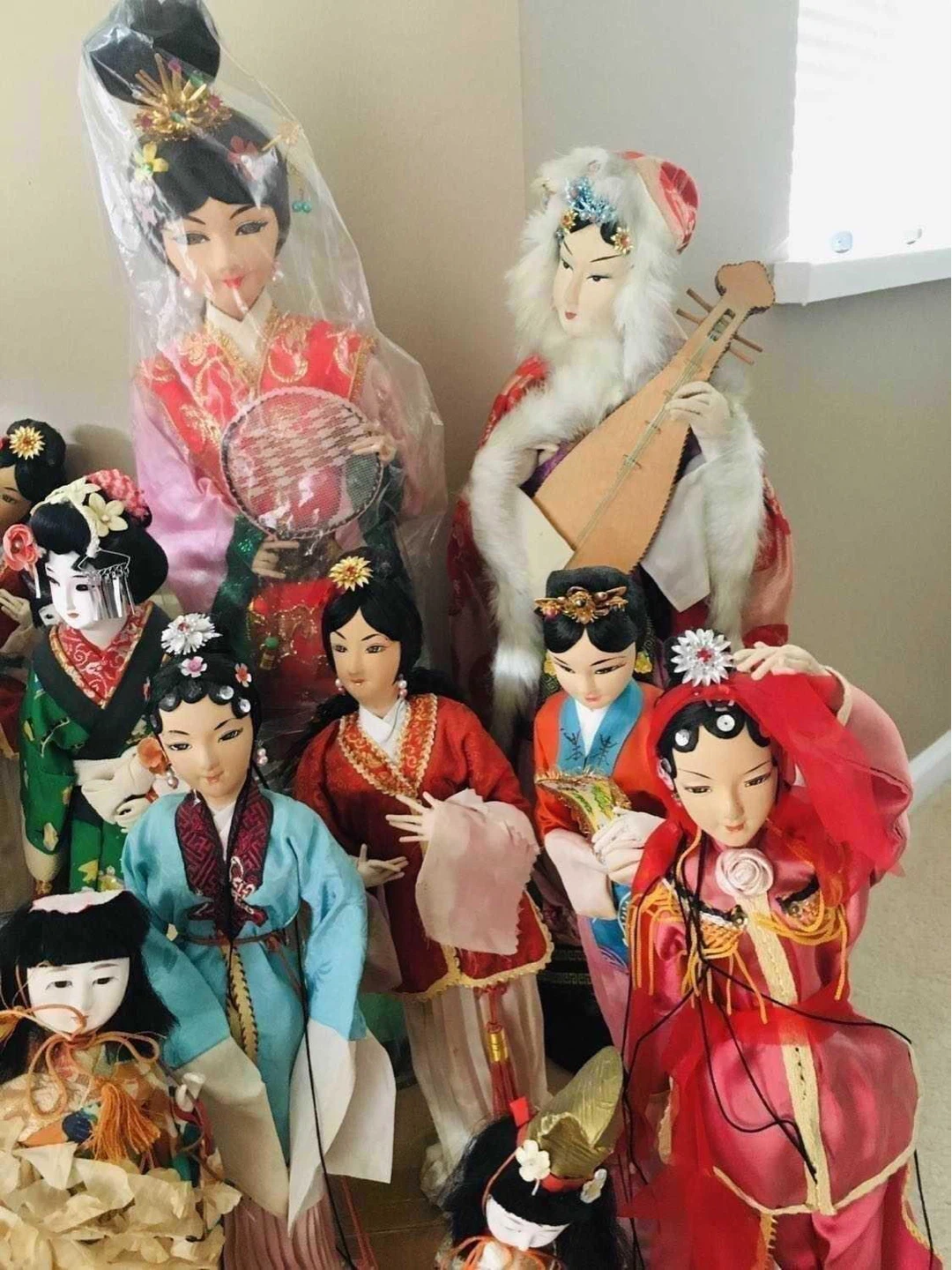 12 RARE Japanese ANTIQUE Dolls - photo 3