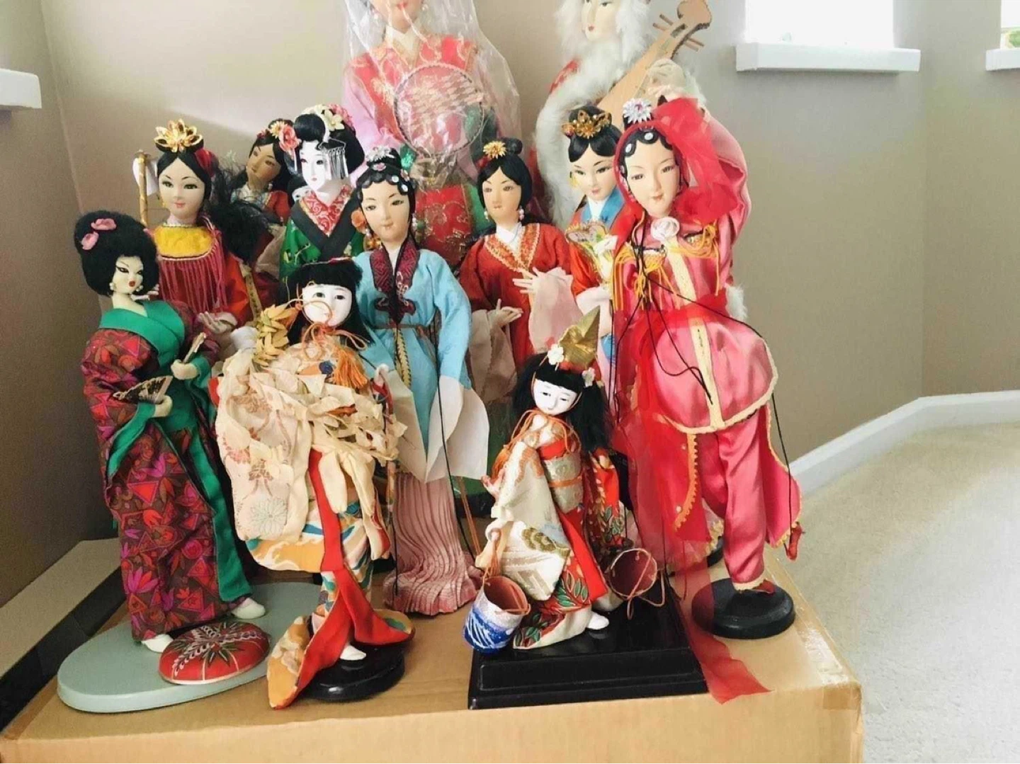12 RARE Japanese ANTIQUE Dolls - photo 2