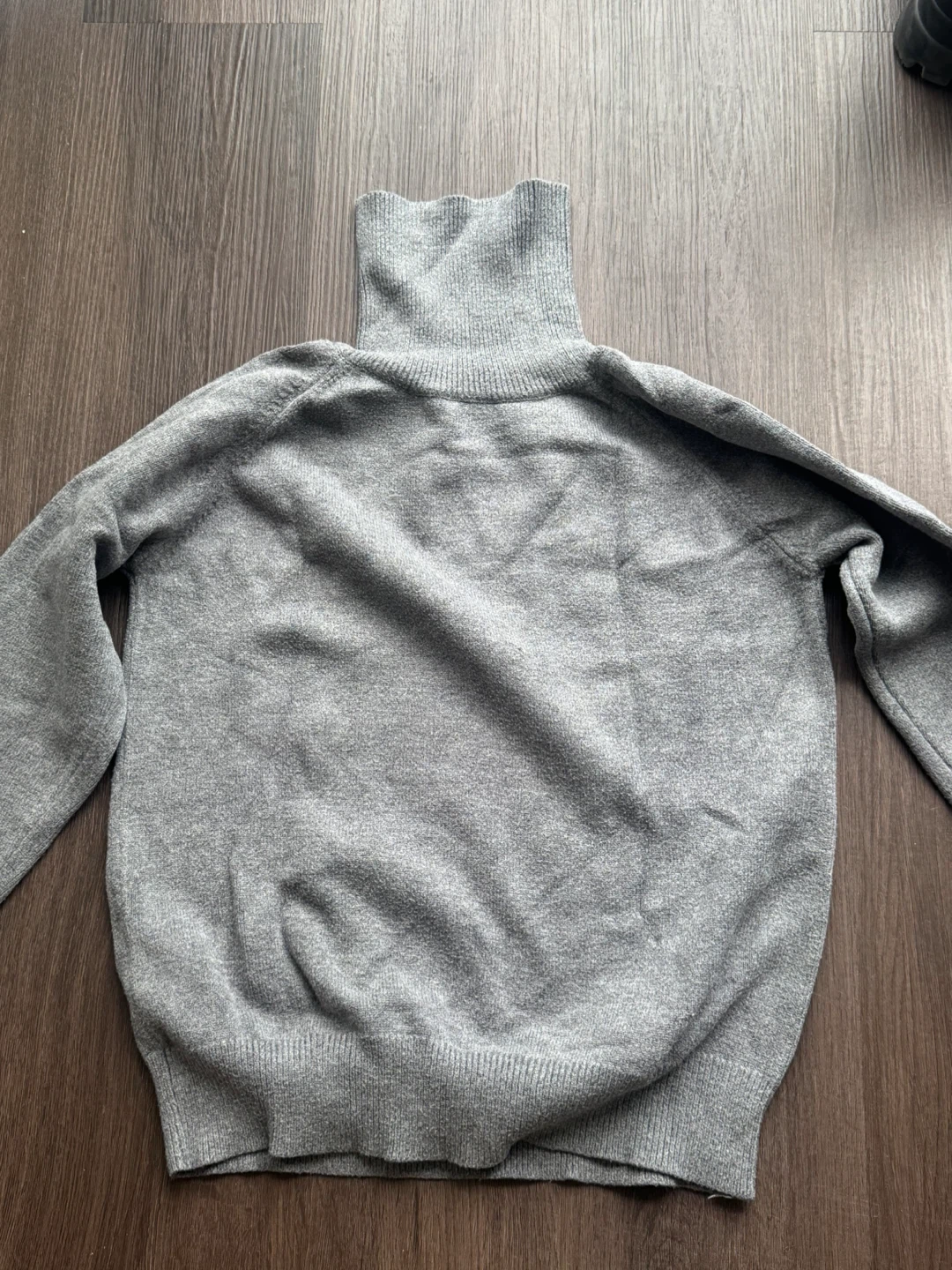Grey Turtleneck Sweater