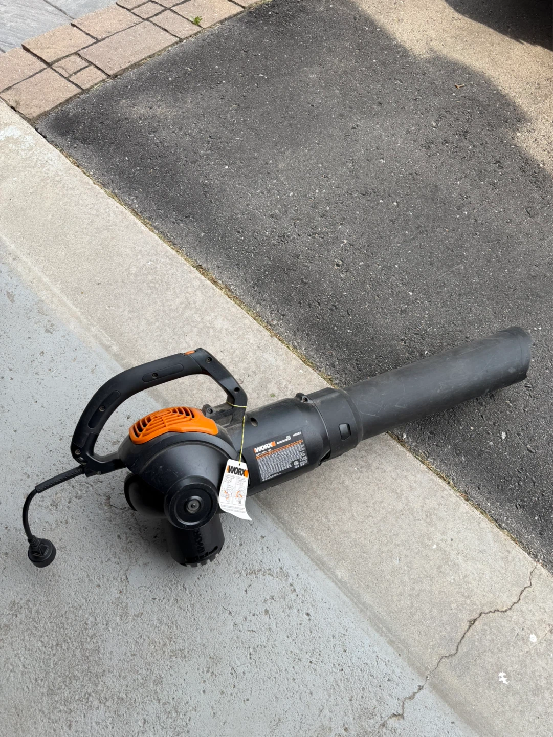WORX TRIVAC WG522 Leaf Blower - photo 3