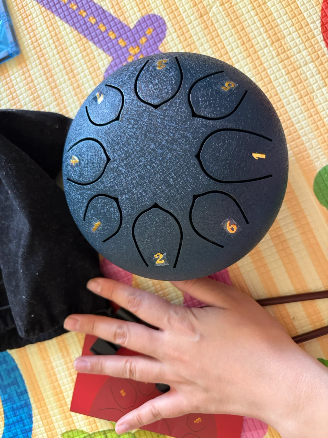 Steel Tongue Drum with Mallets and Finger Picks - photo 2