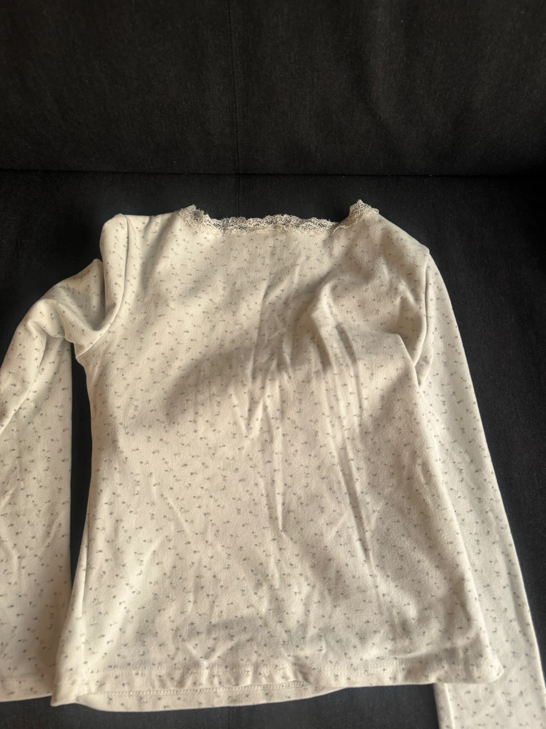 Cream Floral Long Sleeve Top - photo 2