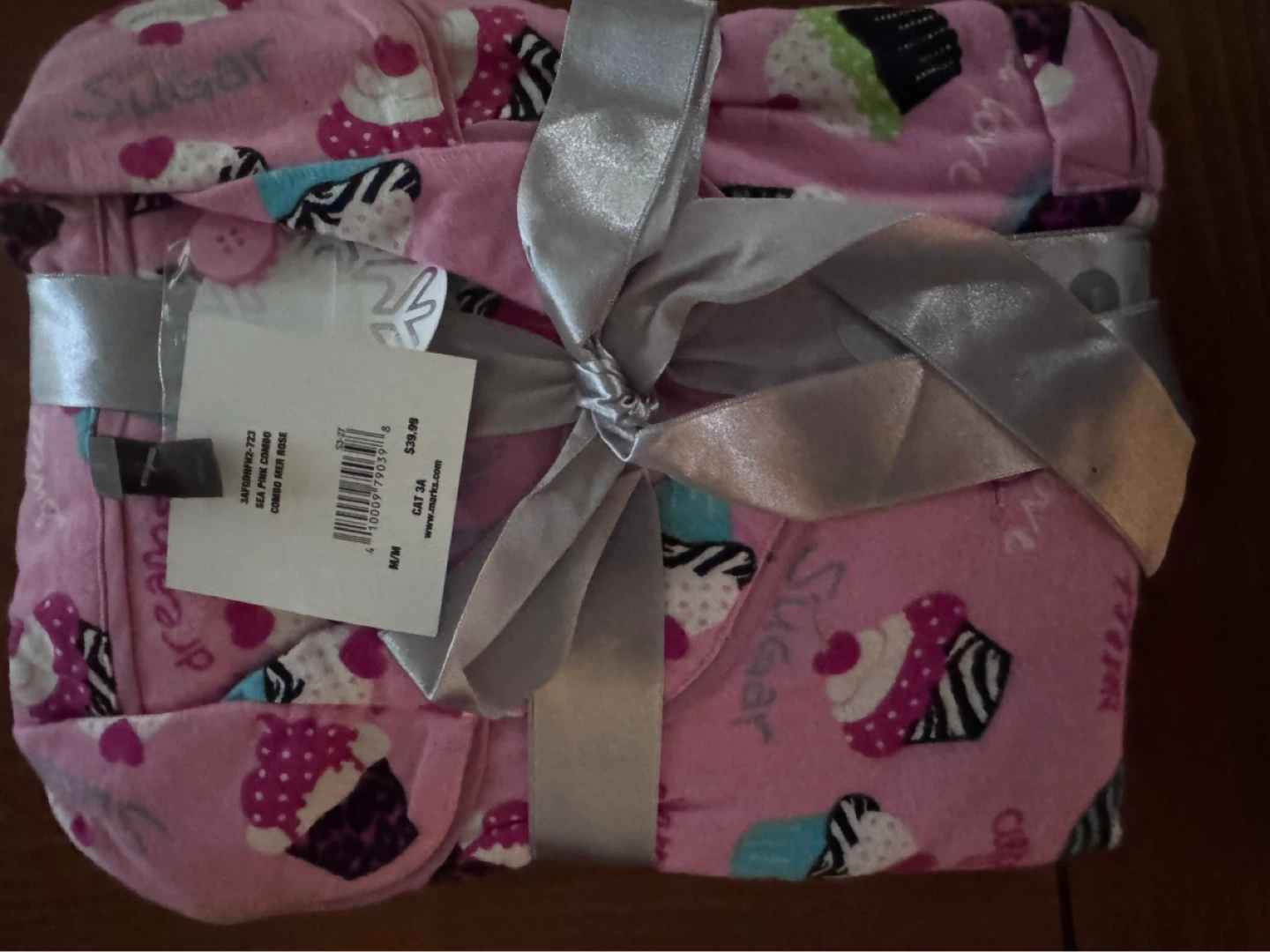 BRAND NEW Pink Cupcake Pajama Set