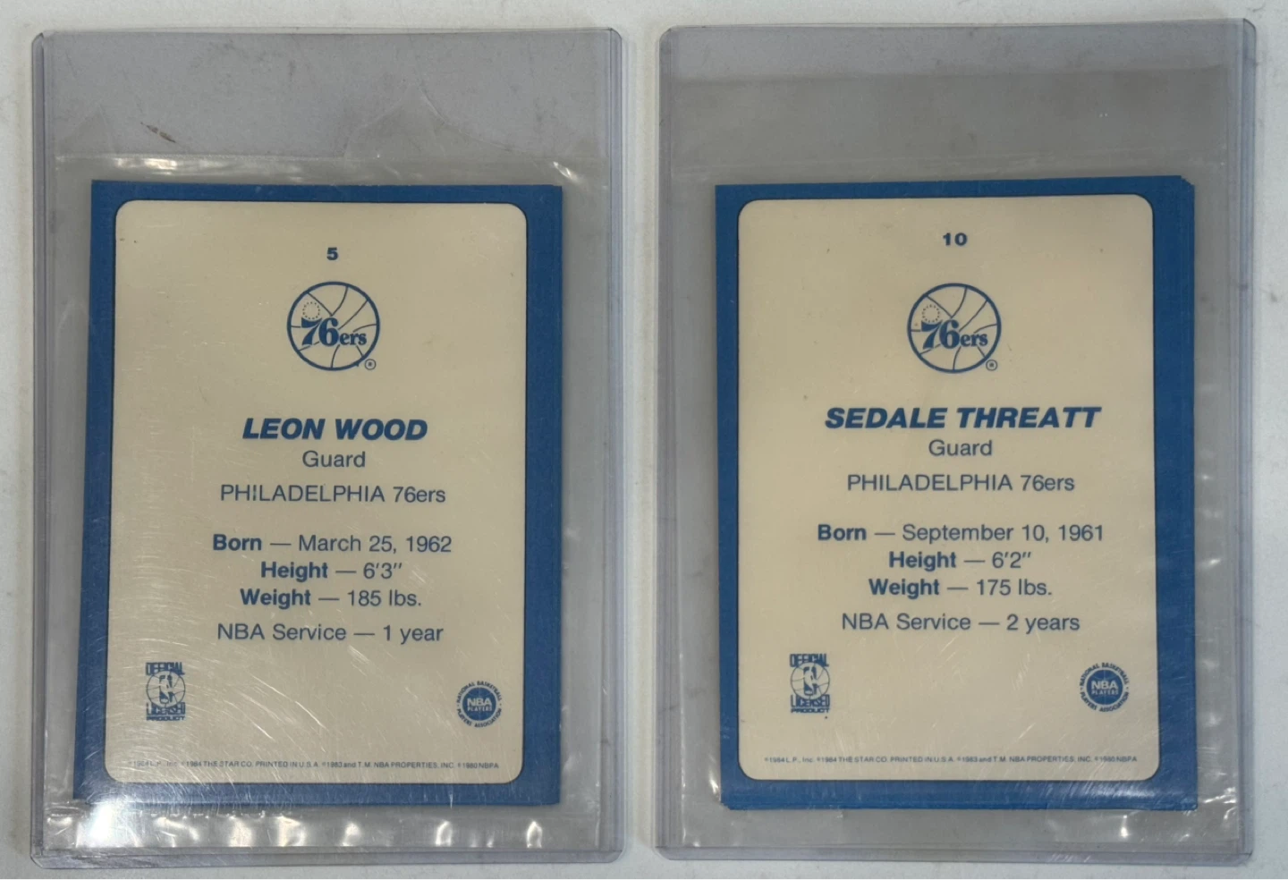 1985 Star Sixers 76ers Series 1 & 2 Team Set - photo 2