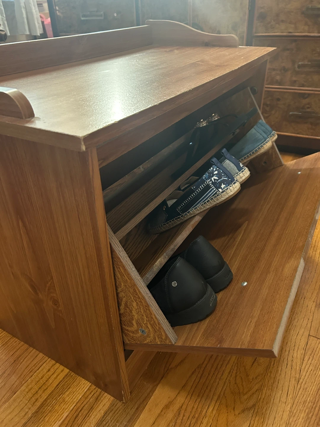 Wooden Shoe Storage Cabinet