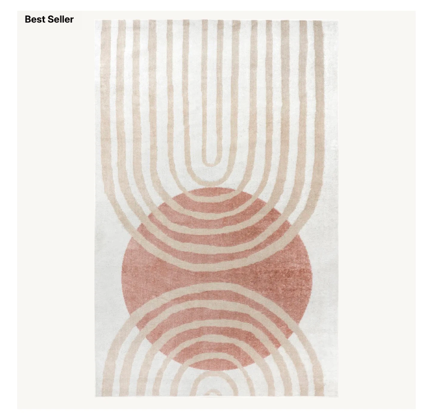 NEW Abstract Arc & Circle Area Rug