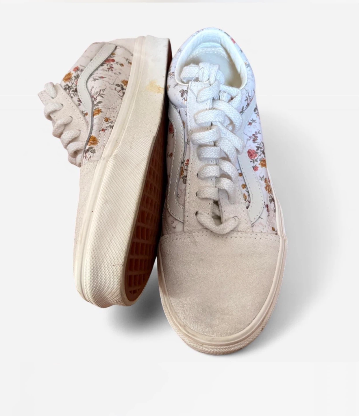 Vans Old Skool Floral Shoes - Women's 6.5