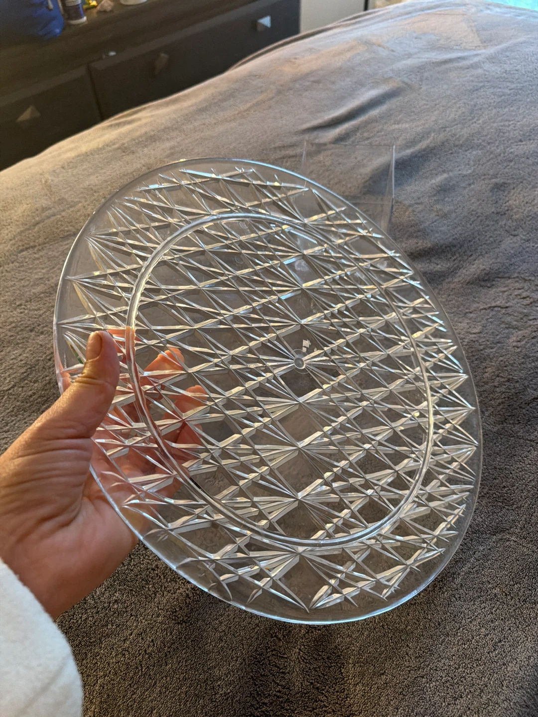 Clear Acrylic Cake Stand with Square Base - photo 2