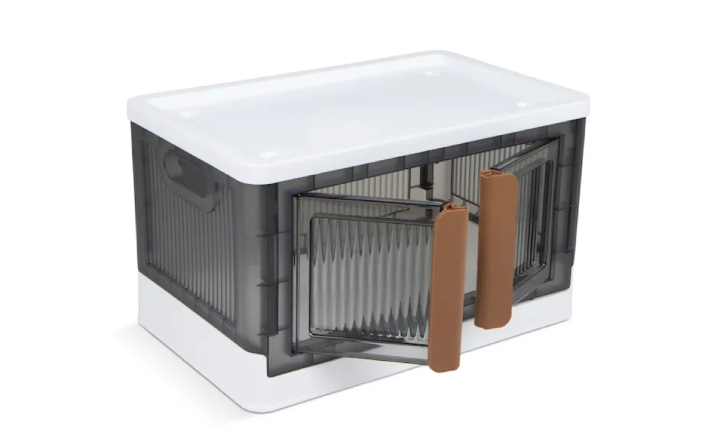Foldable Storage Bin with Double Doors