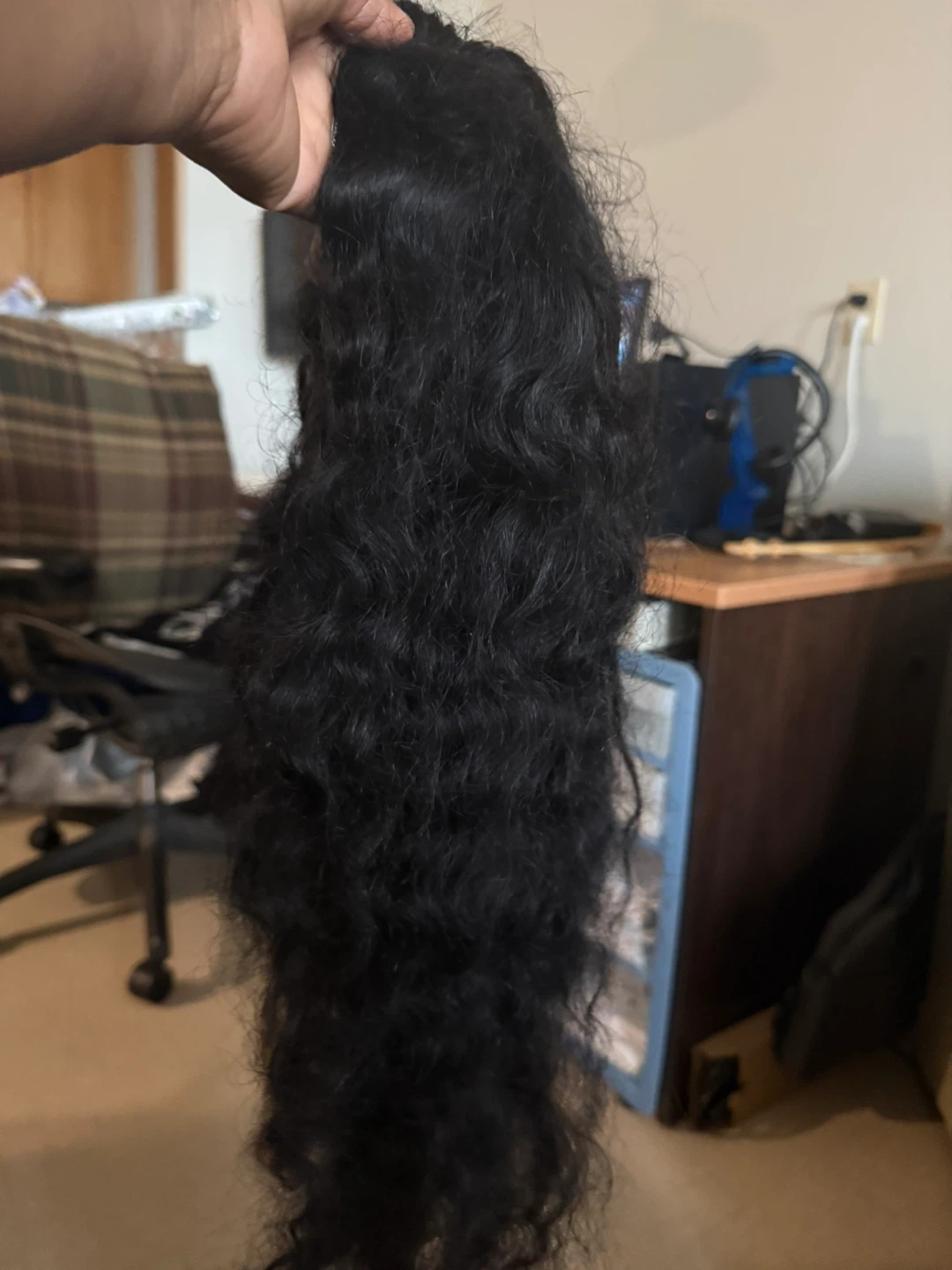Black Long Wavy Wig - photo 4