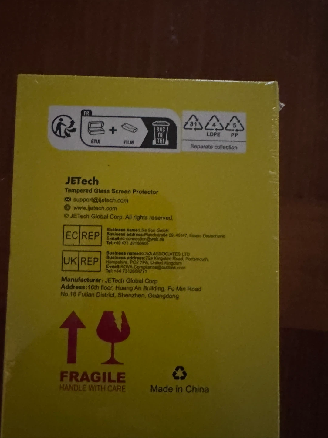 JETech Tempered Glass Screen Protector for iPhone 15 Pro - photo 3