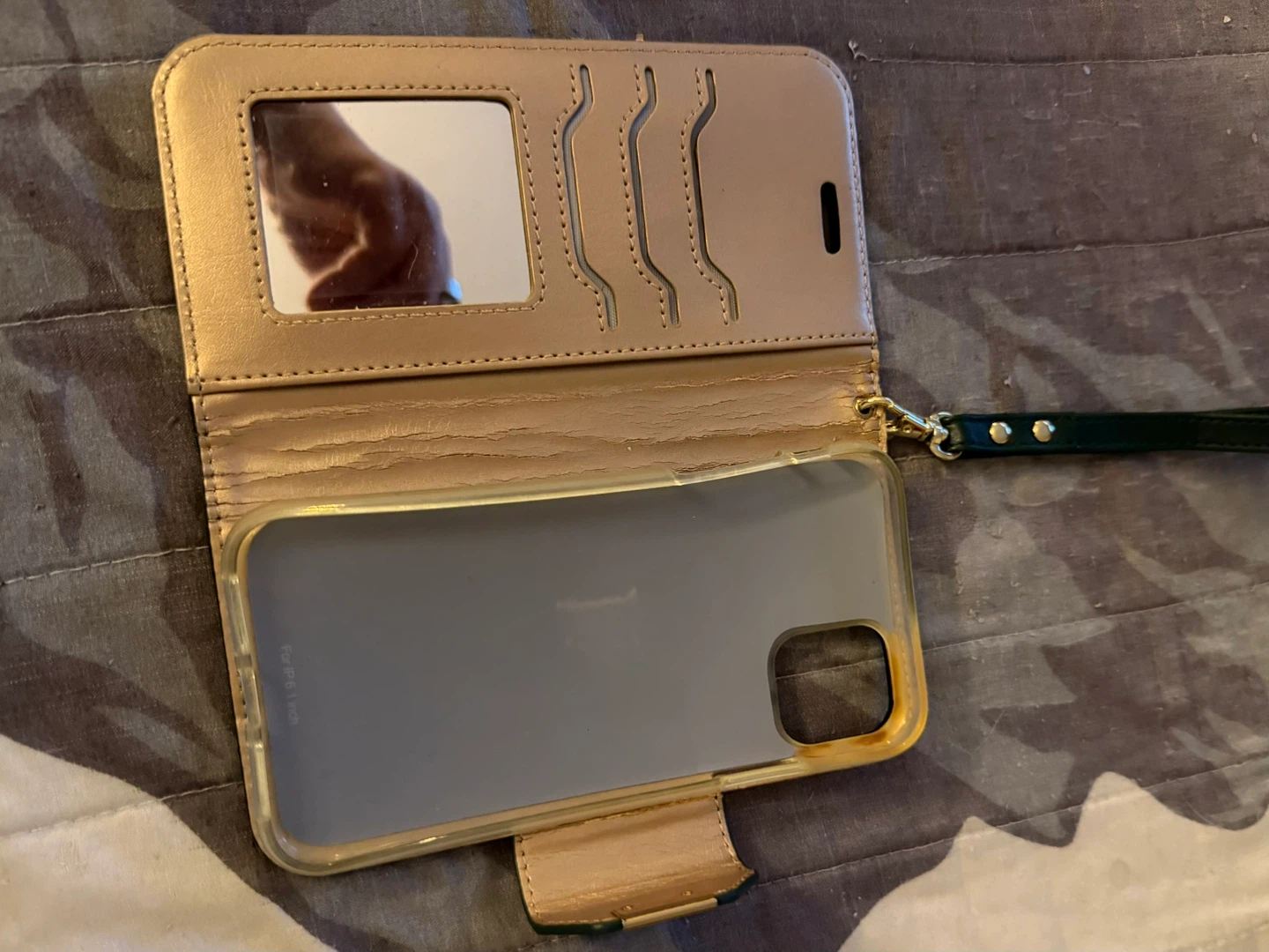 iPhone case with Card Slots and Mirror - photo 3