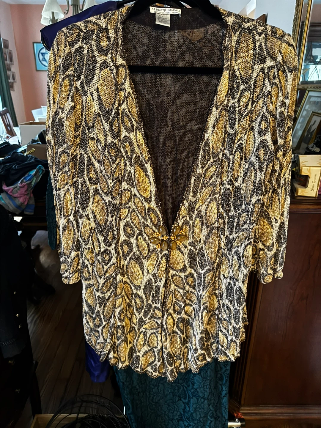 Alberto Makali Women's snake print design Cardigan
