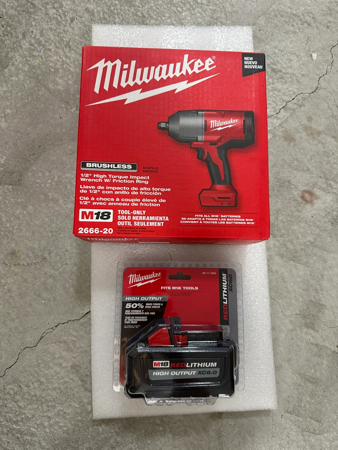 Milwaukee 1/2" High Output Impact Wrench Tool Only
