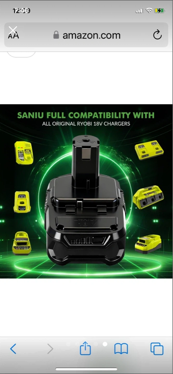 Saniu 8.0 Battery Replacement Housing for Ryobi 18V One+ Tools - photo 5
