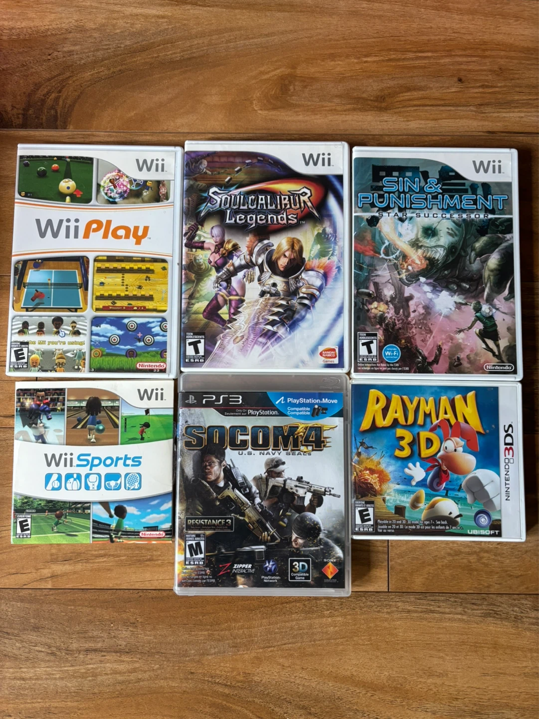 Wii, 3DS and PS3 games