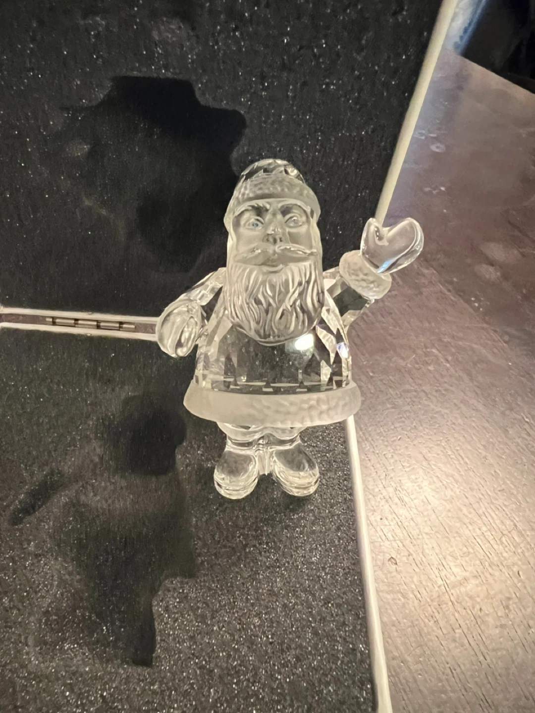 Swarovski Silver Crystal Santa Claus Ornament - photo 2
