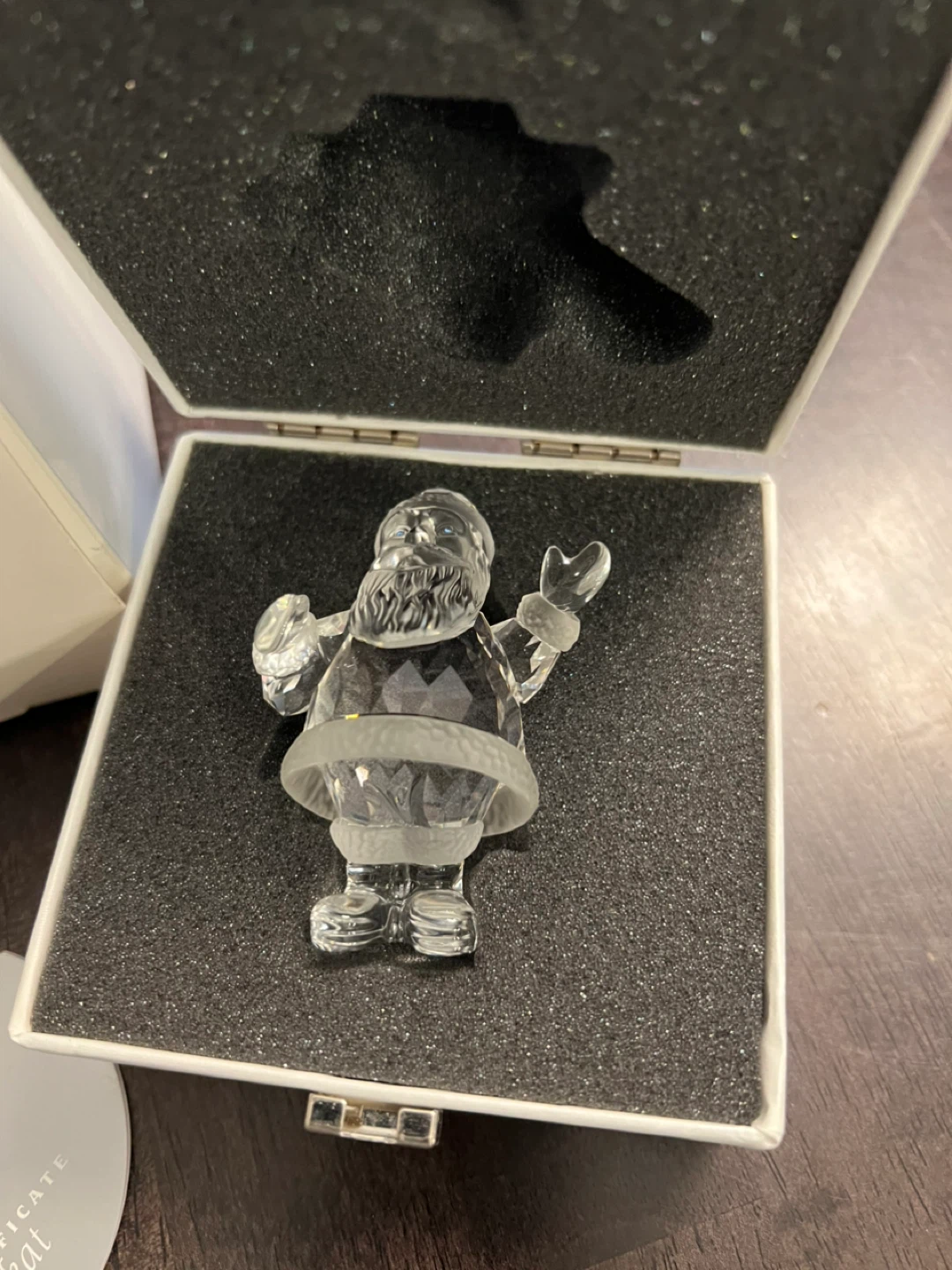 Swarovski Silver Crystal Santa Claus Ornament - photo 3