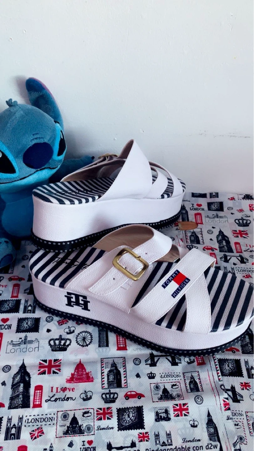 Tommy Hilfiger White Platform Sandals - photo 4