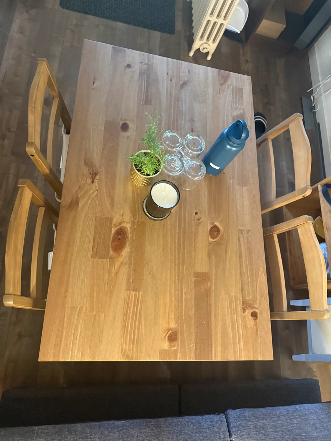 Wooden Dining Table and Chairs Set - photo 2