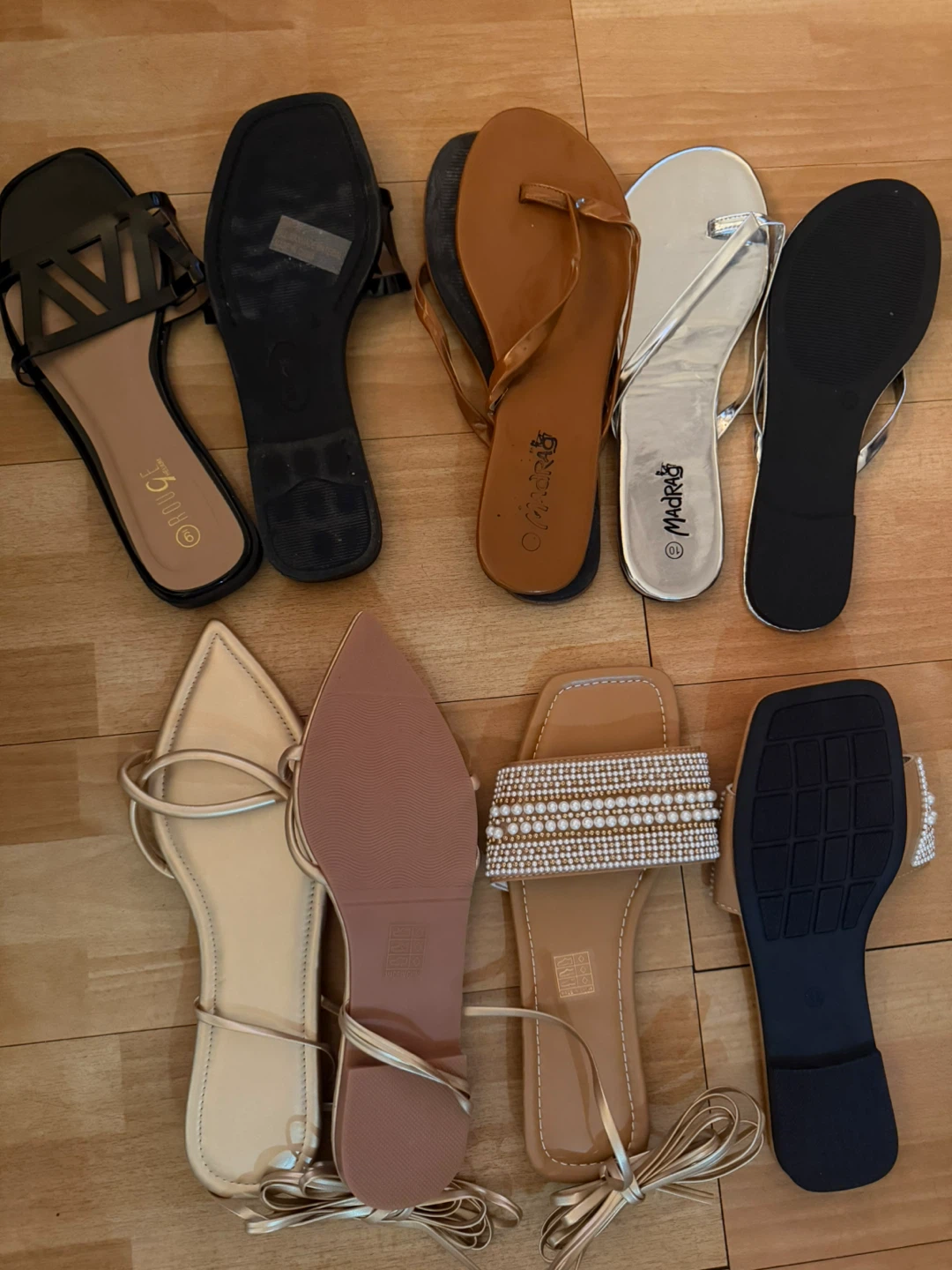 Mad Rag & Rouge Women's Sandals (Lot of 4 Pairs)