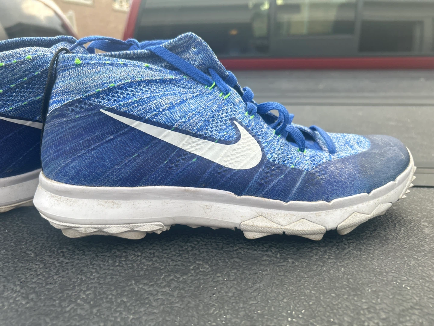 Nike Blue Flyknit Running Shoes Men's Size 9.5 - photo 5
