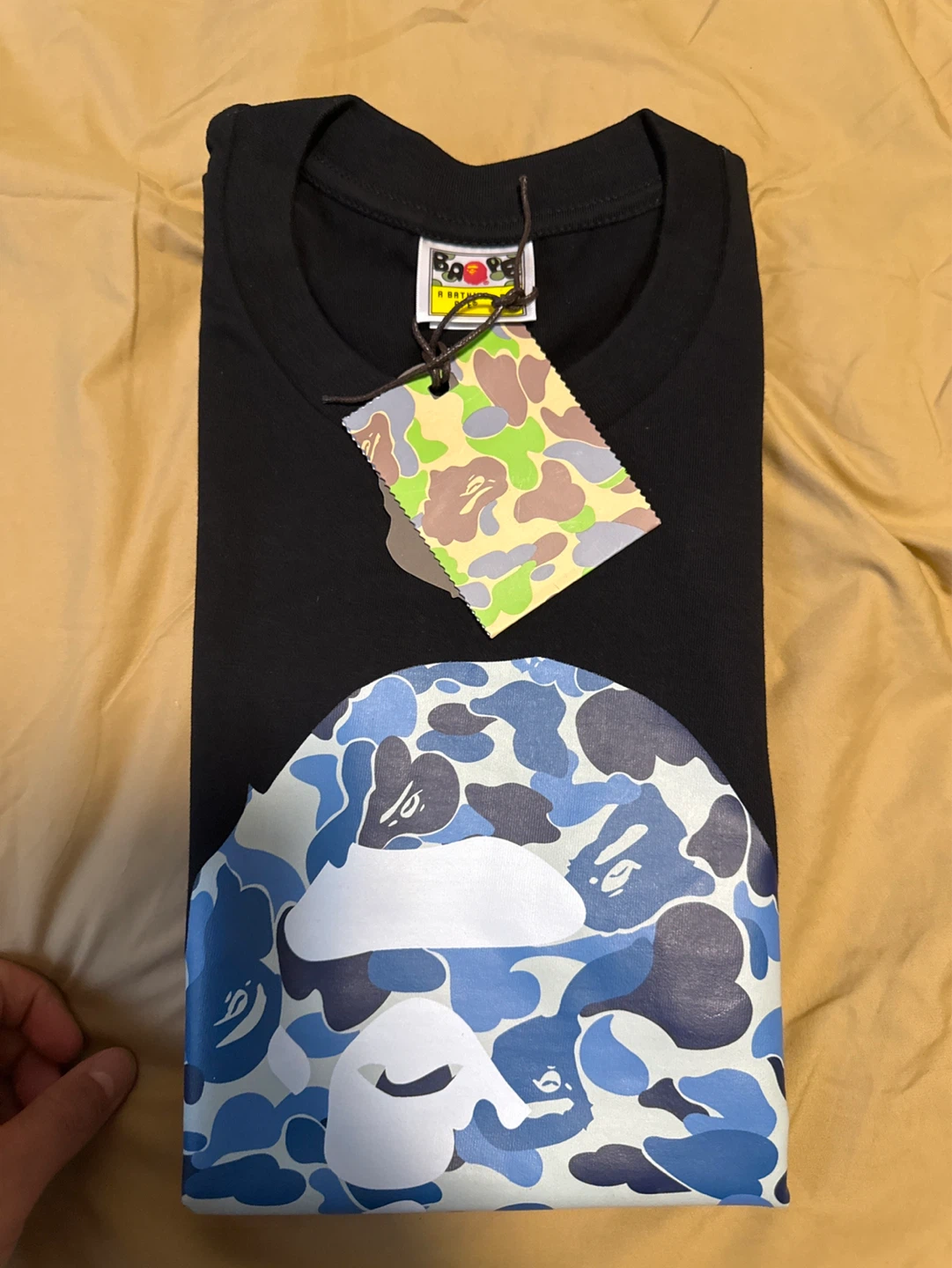 A Bathing Ape T-Shirt - Blue Camo Ape Head - photo 2