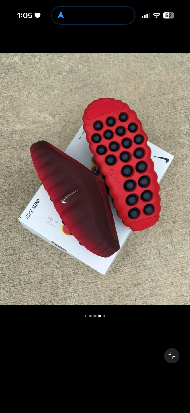 Nike Mind 001 Team Red Slides - Mens Size 11 - photo 4