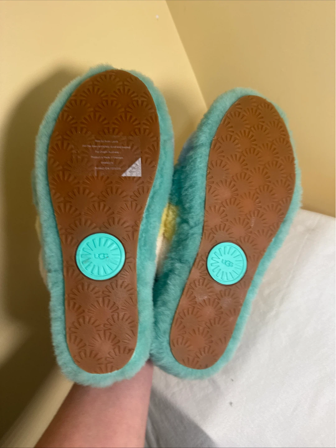 UGG Fluff Yeah Slide Rainbow Slippers - photo 4