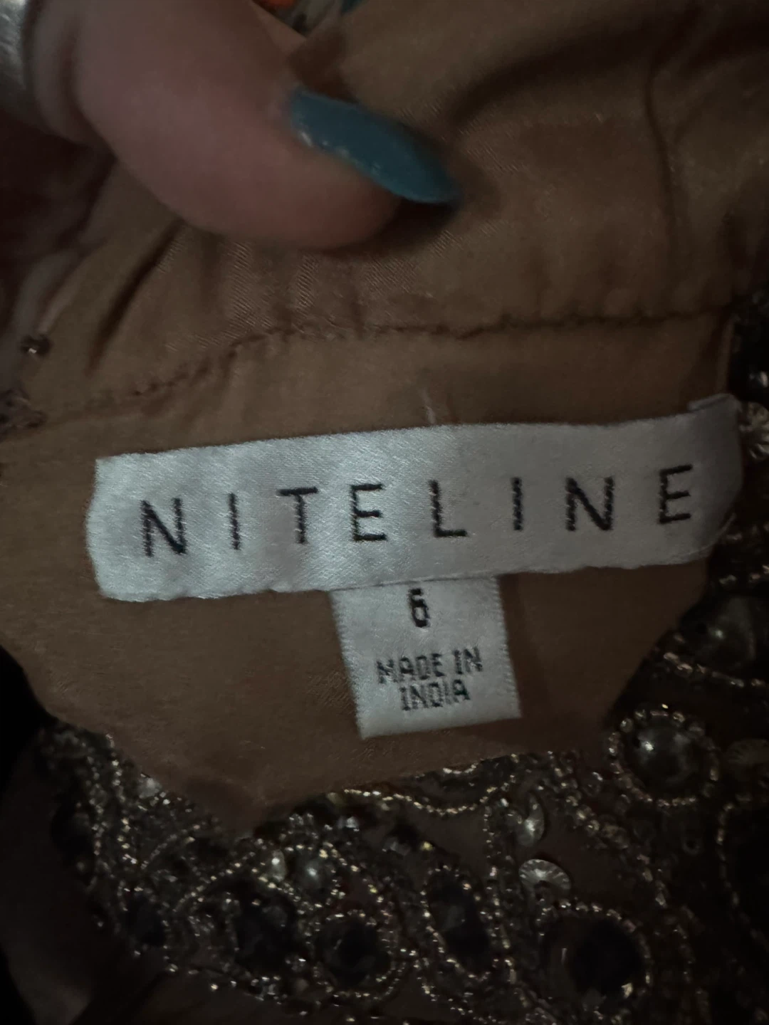 NiteLine Embellished cocktail Dress Size 6 - photo 3