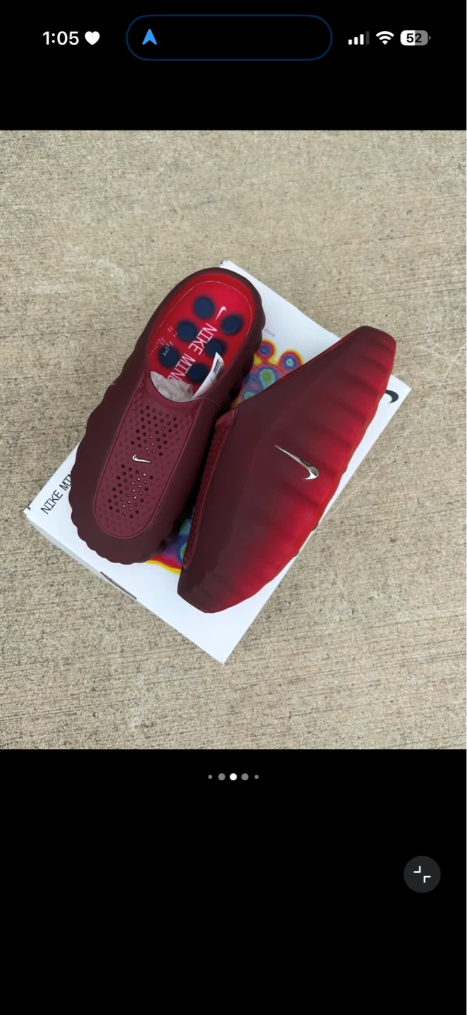 Nike Mind 001 Team Red Slides - Mens Size 11 - photo 2