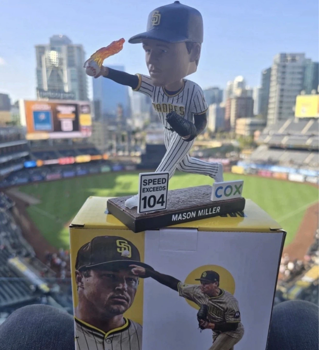 ⚾️🔥 San Diego Padres Mason Miller Bobblehead SGA 5/7/26 🔥⚾️ - photo 2