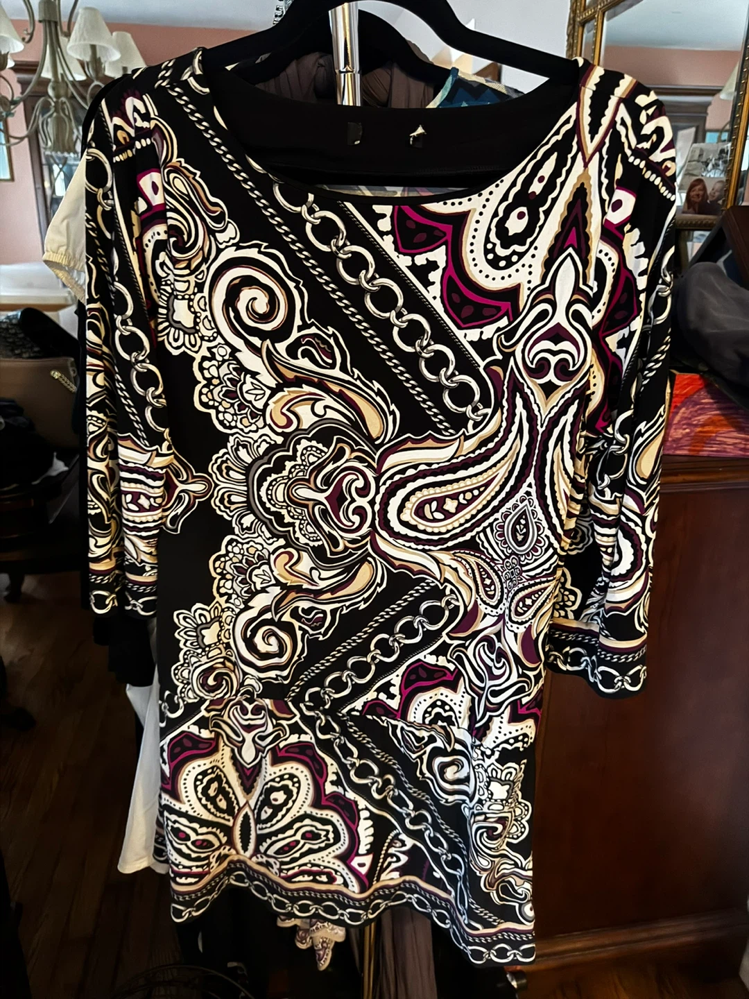 White House Black Market Paisley Print Dress