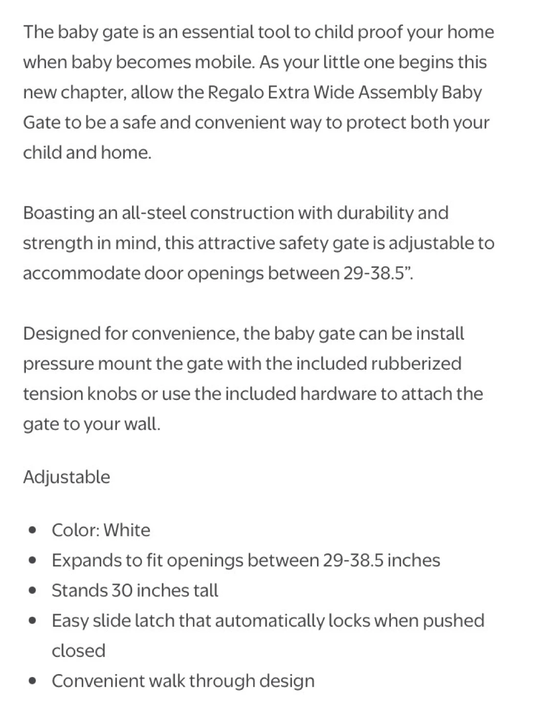 Baby gate and wall protector set - photo 3