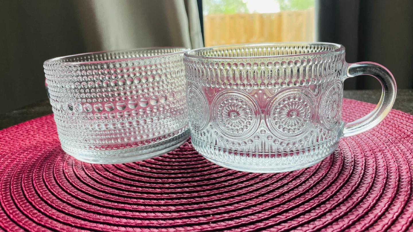 Set of 2 Clear Glass Mugs - photo 2