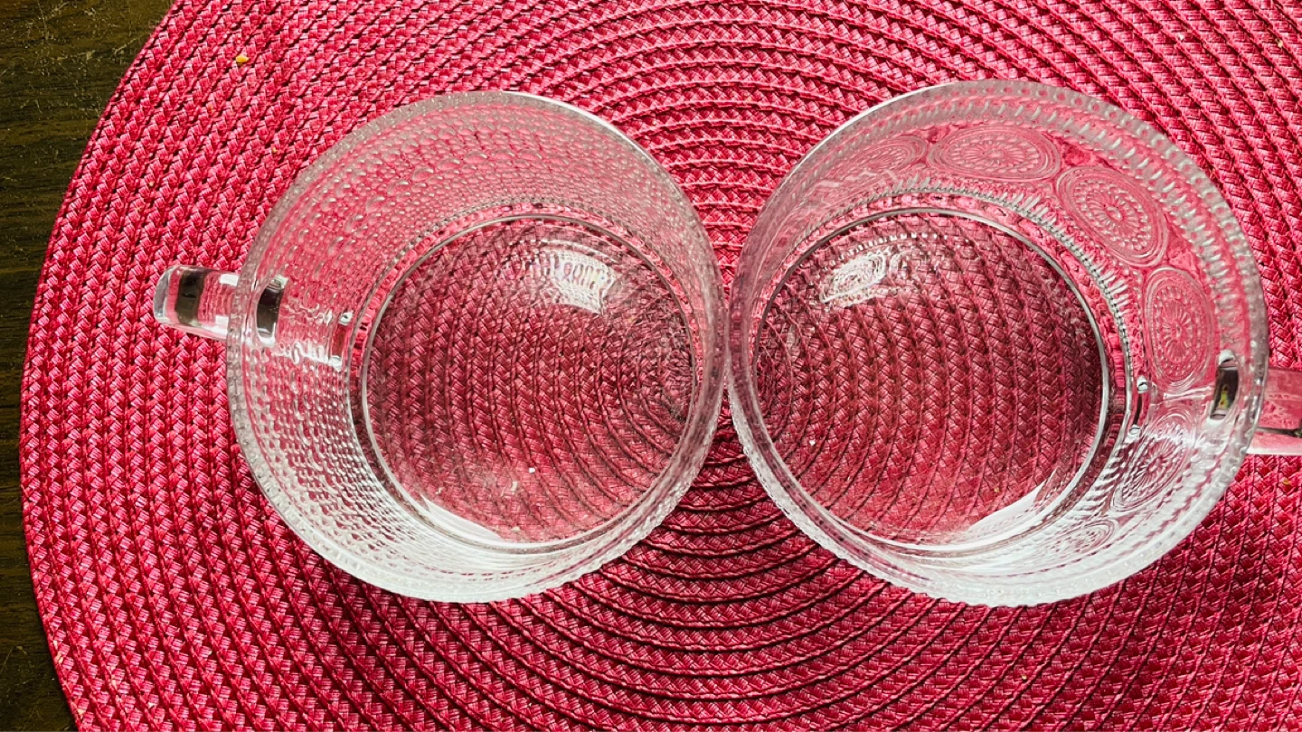 Set of 2 Clear Glass Mugs - photo 3