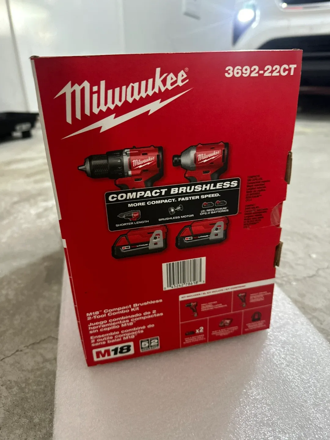 Milwaukee M18 Compact Brushless 2-Tool Combo Kit - photo 2