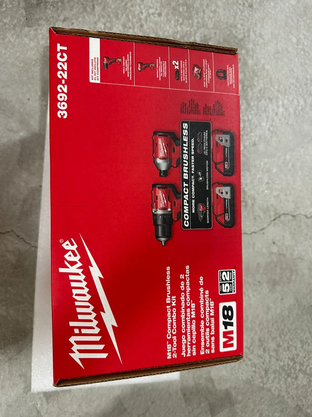 Milwaukee M18 Compact Brushless 2-Tool Combo Kit