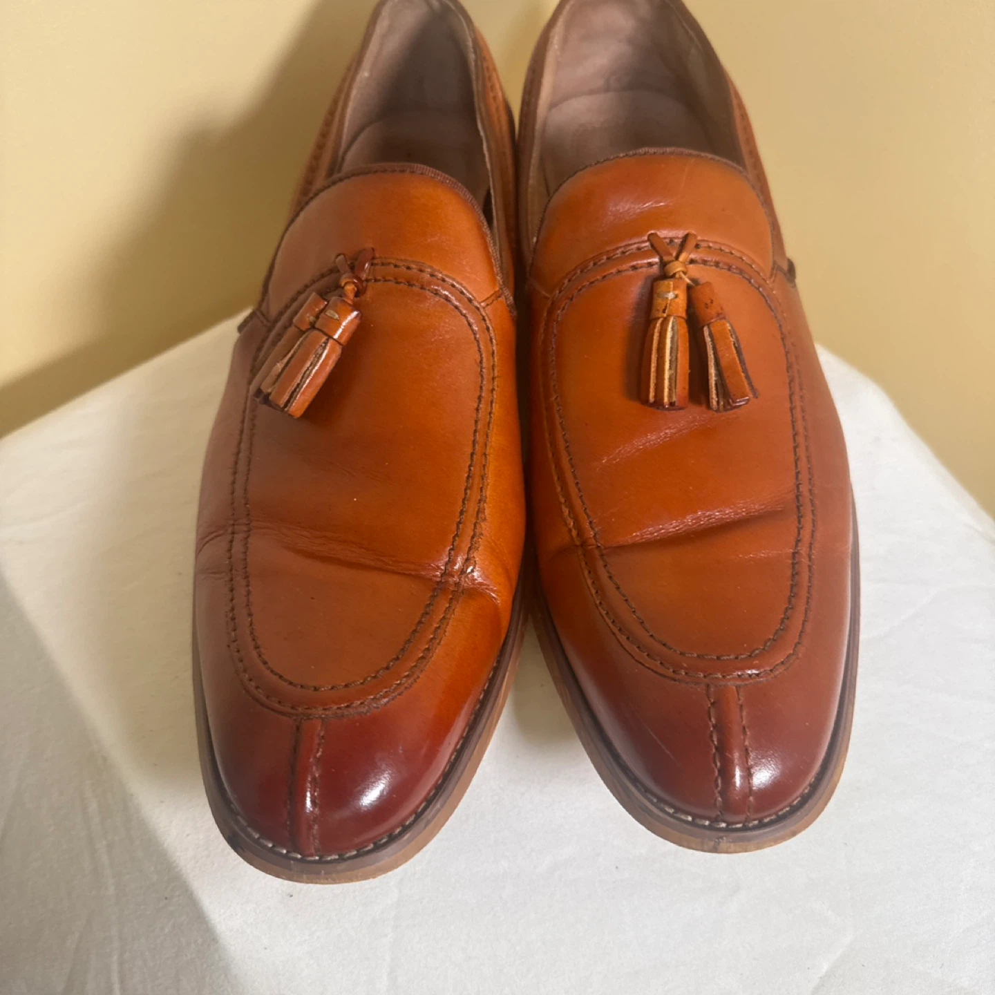 Stacy Adams Men's Tassel Loafer Shoes Brown Leather Size 12M - photo 2