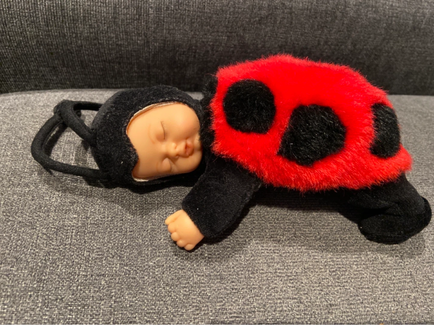 Vintage 1997 Anne Geddes Ladybug Baby Doll