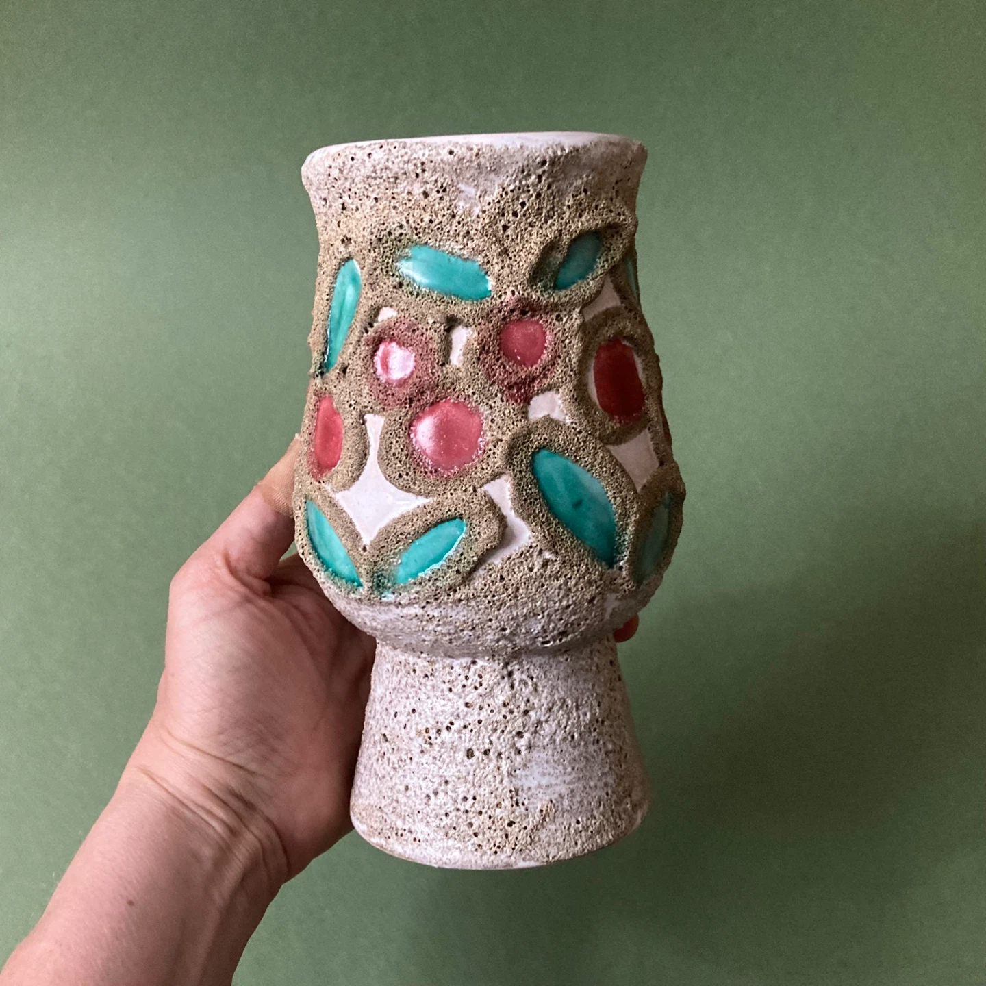 Vintage East German MCM Vase - photo 4