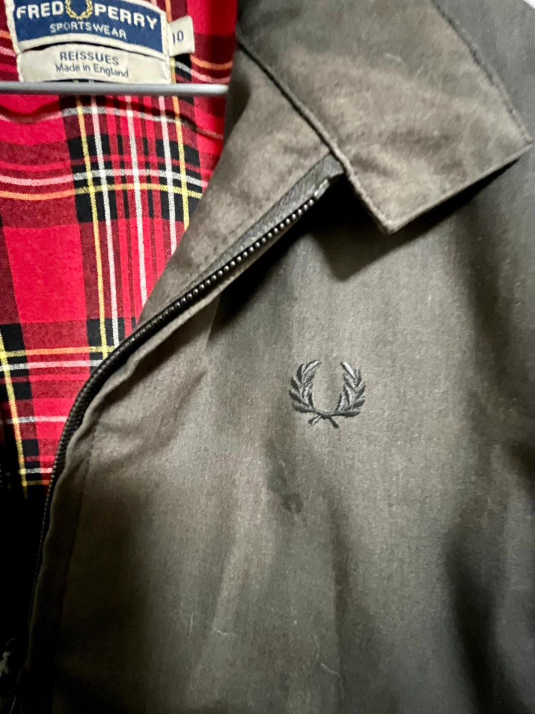 Kids Size Fred Perry Reissues Harrington Jacket Size 10 - photo 3