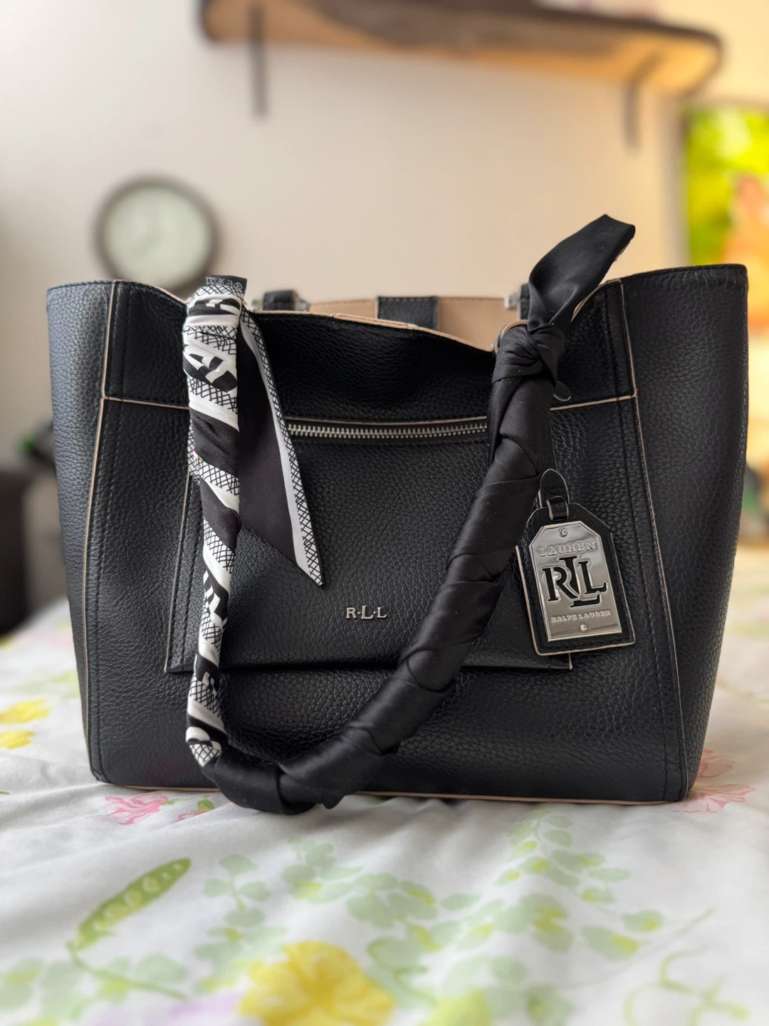 Ralph Lauren Black Leather Tote Bag - photo 2